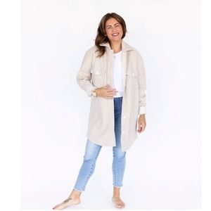 NWOT Jillian Harris scholar jacket shacket. Size Small